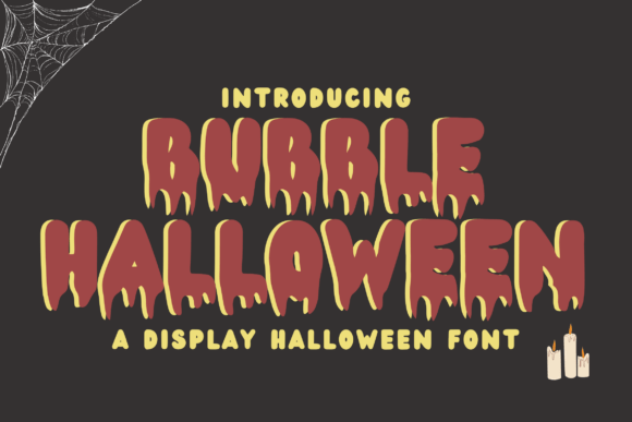 Bubble Halloween Font for Spooky Editorial Design