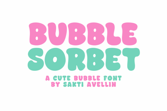 Bubble Sorbet: A Whimsical Display Typeface for Editorial Joy