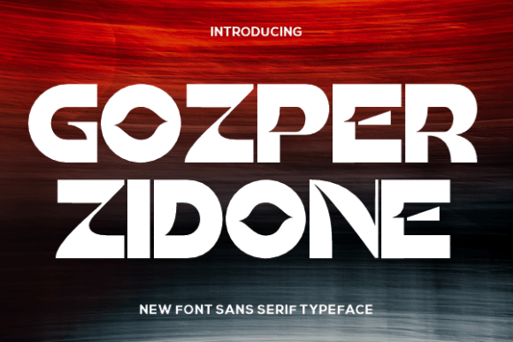 GoZper Zidone: A Bold Futuristic Typeface for High-Impact Branding