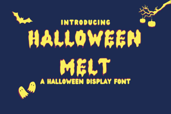 Halloween Melt: A Whimsical Typeface for Spooky Designs