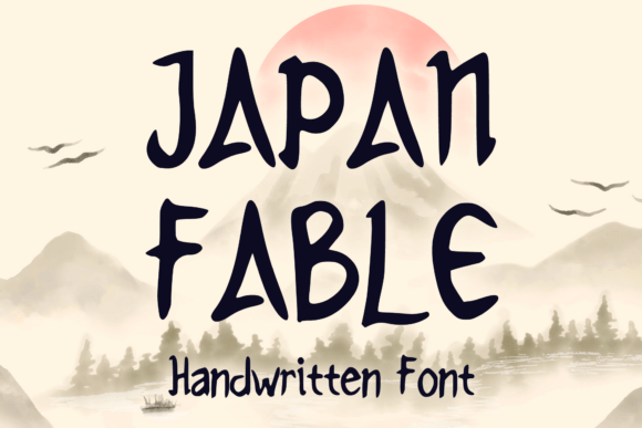 Japan Fable: A Handwritten Display Font for Editorial Design