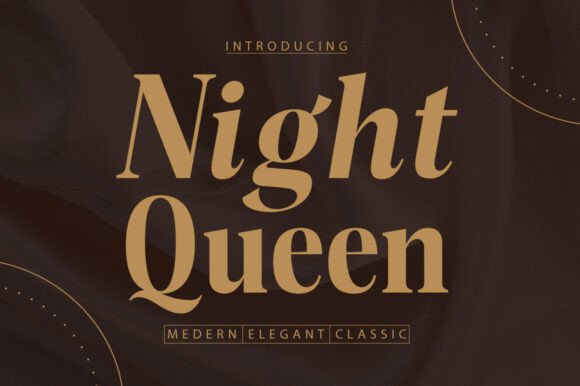 Night Queen: The Perfect Serif Font for Handmade Product Labels