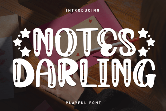 Notes Darling: A Warm Display Typeface for Modern Web Design