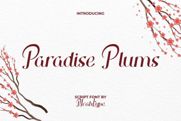 Paradise Plums: A Premium Script Font for High-Impact Campaigns