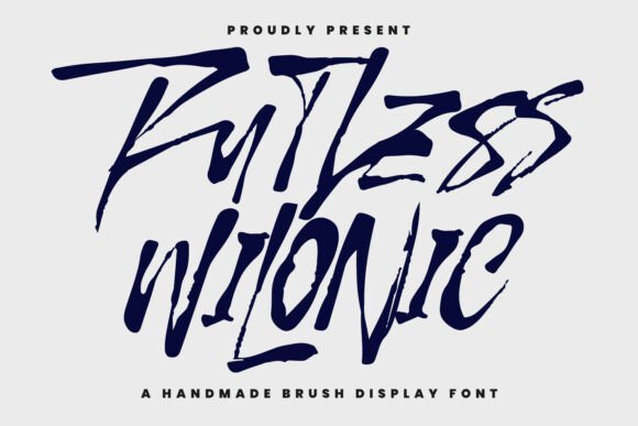 Ruthless Wilonic: The Authentic Brush Typeface for Handmade Brands