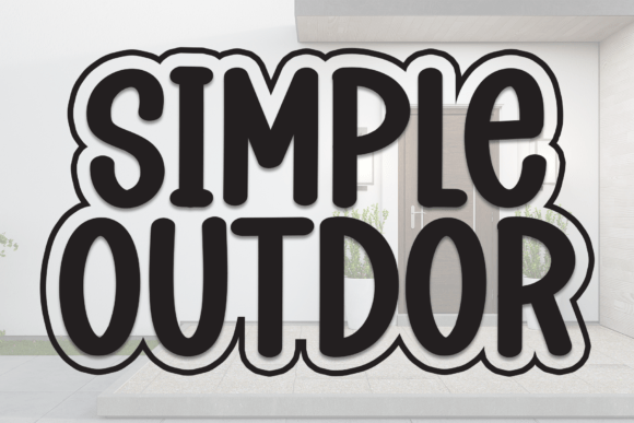 Simple Outdor: The Bold Display Typeface for Modern Web Design