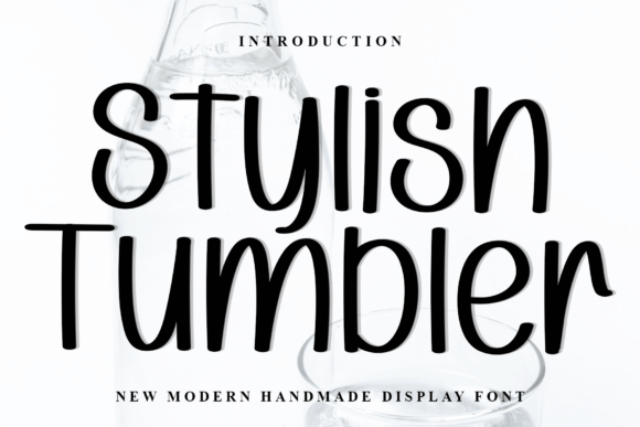 Stylish Tumbler: A Handcrafted Typeface for Bold Brand Identity