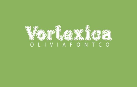 Vortexica: A Playful Display Font for Whimsical Editorial Designs